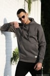 Pamuklu Regular Fit Kapüşonlu İçi Tüylü Yumuşak Şardonlu Erkek Sweat 59052813W4 ANTRASİT