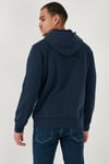 Pamuklu Regular Fit Kapüşonlu Logolu Erkek Sweat A2410-0011 İNDİGO