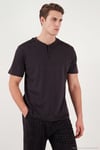 Pamuklu Regular Fit Kareli Kısa Kollu Erkek Pijama Takımı 6096860 MÜRDÜM