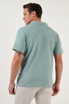 Pamuklu Regular Fit Kısa Kollu Erkek Gömlek 5902640 MİNT