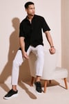 Pamuklu Regular Fit Kısa Kollu Erkek Gömlek 5902724 SİYAH