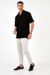 Pamuklu Regular Fit Kısa Kollu Erkek Gömlek 5902724 SİYAH