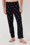 Pamuklu Regular Fit Kısa Kollu Erkek Pijama Takımı 6572012 LACİVERT