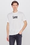 Pamuklu Regular Fit Logo Baskılı Bisiklet Yaka Erkek  T Shirt L2610100 102 BEYAZ