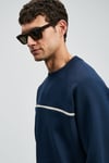 Pamuklu Regular Fit Logolu Bisiklet Yaka Erkek Sweat 112030181 LACİVERT