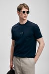 Pamuklu Regular Fit Logolu Bisiklet Yaka Erkek T Shirt 111020322 LACİVERT