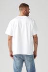 Pamuklu Regular Fit Logolu Bisiklet Yaka Erkek T Shirt A9440-0002 BEYAZ