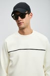 Pamuklu Regular Fit Logolu Bisiklet Yaka Erkek Sweat 112030181 KIRIK BEYAZ