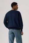 Pamuklu Regular Fit Logolu Bisiklet Yaka Erkek Sweat 000MS-0017 LACİVERT