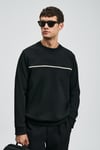 Pamuklu Regular Fit Logolu Bisiklet Yaka Erkek Sweat 112030181 SİYAH