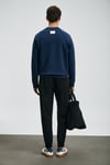 Pamuklu Regular Fit Logolu Bisiklet Yaka Erkek Sweat 112030181 LACİVERT
