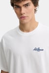 Pamuklu Regular Fit Logolu Bisiklet Yaka Erkek T Shirt A9440-0019 BEYAZ