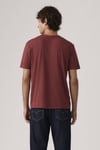 Pamuklu Regular Fit Logolu Bisiklet Yaka Erkek T Shirt 005GX-0003 BORDO