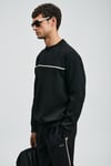 Pamuklu Regular Fit Logolu Bisiklet Yaka Erkek Sweat 112030181 SİYAH