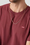 Pamuklu Regular Fit Logolu Bisiklet Yaka Erkek T Shirt 008BT-0002 BORDO