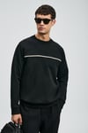 Pamuklu Regular Fit Logolu Bisiklet Yaka Erkek Sweat 112030181 SİYAH