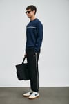 Pamuklu Regular Fit Logolu Bisiklet Yaka Erkek Sweat 112030181 LACİVERT