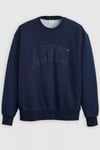 Pamuklu Regular Fit Logolu Bisiklet Yaka Erkek Sweat 000MS-0017 LACİVERT