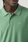 Pamuklu Regular Fit Logolu Düğmeli Erkek Polo Yaka T Shirt 005FM-0007 YEŞİL