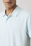 Pamuklu Regular Fit Logolu Düğmeli Erkek Polo Yaka T Shirt 005FM-0005 MAVİ