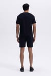 Pamuklu Regular Fit Logolu Erkek Short EM1351-BK SİYAH