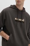 Pamuklu Regular Fit Logolu Kapüşon Yaka Erkek Sweat 0S10395-70219 KOYU KAHVE