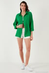 Pamuklu Regular Fit Müslin Kadın Gömlek CF25S166905 BENETTON