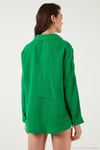 Pamuklu Regular Fit Müslin Kadın Gömlek CF25S166905 BENETTON