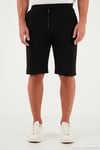 Pamuklu Regular Fit Normal Bel Belden Bağlamalı Erkek Short 5908021 SİYAH
