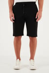 Pamuklu Regular Fit Normal Bel Belden Bağlamalı Erkek Short 5908021 SİYAH