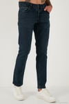 Pamuklu Regular Fit Normal Bel Boru Paça Jeans Erkek Kot Pantolon 2211C26PARMA MAVİ