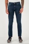 Pamuklu Regular Fit Normal Bel Boru Paça Jeans Erkek Kot Pantolon 2211C35PARMA MAVİ