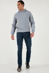 Pamuklu Regular Fit Normal Bel Boru Paça Jeans Erkek Kot Pantolon 2211C35PARMA MAVİ