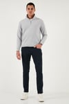 Pamuklu Regular Fit Normal Bel Boru Paça Jeans Erkek Kot Pantolon 2211C40PARMA LACİVERT