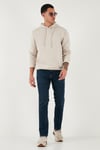 Pamuklu Regular Fit Normal Bel Boru Paça Jeans Erkek Kot Pantolon 2203C28PARMA LACİVERT