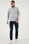 Pamuklu Regular Fit Normal Bel Boru Paça Jeans Erkek Kot Pantolon 2211C27PARMA LACİVERT