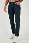 Pamuklu Regular Fit Normal Bel Boru Paça Jeans Erkek Kot Pantolon 2211C26PARMA MAVİ