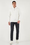 Pamuklu Regular Fit Normal Bel Boru Paça Jeans Erkek Kot Pantolon 2211C40PARMA ANTRASİT