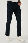 Pamuklu Regular Fit Normal Bel Boru Paça Jeans Erkek Kot Pantolon 2211C40PARMA LACİVERT