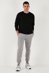 Pamuklu Regular Fit Normal Bel Cepli Erkek Eşofman Altı 5908060 GRİ