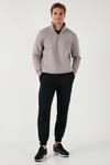 Pamuklu Regular Fit Normal Bel Cepli Erkek Eşofman Altı 5908060 SİYAH