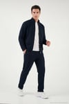 Pamuklu Regular Fit Normal Bel Daralan Paça Çimalı Erkek Pantolon 5908088 LACİVERT