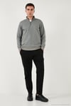 Pamuklu Regular Fit Normal Bel Daralan Paça Çimalı Erkek Pantolon 5908088 SİYAH