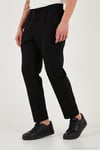 Pamuklu Regular Fit Normal Bel Daralan Paça Çimalı Erkek Pantolon 5908088 SİYAH