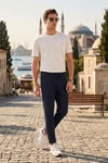Pamuklu Regular Fit Normal Bel Erkek Pantolon CF26S615261 LACİVERT