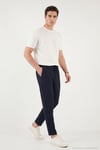 Pamuklu Regular Fit Normal Bel Erkek Pantolon CF26S615261 LACİVERT
