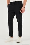 Pamuklu Regular Fit Normal Bel Erkek Pantolon CF26S615261 SİYAH