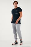 Pamuklu Regular Fit Normal Bel Lastikli Paça Cepli Erkek Eşofman Altı 59080153W4 GRİ MELANJ