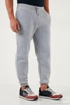 Pamuklu Regular Fit Normal Bel Lastikli Paça Cepli Erkek Eşofman Altı 59080153W4 GRİ MELANJ