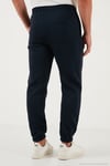 Pamuklu Regular Fit Normal Bel Lastikli Paça Cepli Erkek Eşofman Altı 59080153W4 KOYU LACİVERT